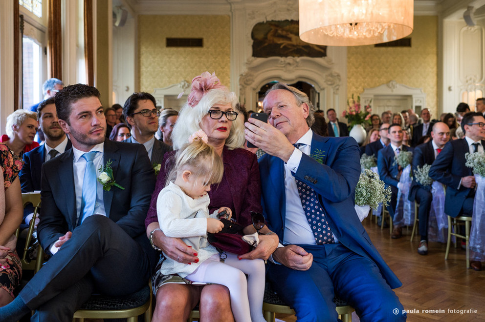 trouwceremonie bruidspaar Kasteel de Hooge Vuursche Baarn