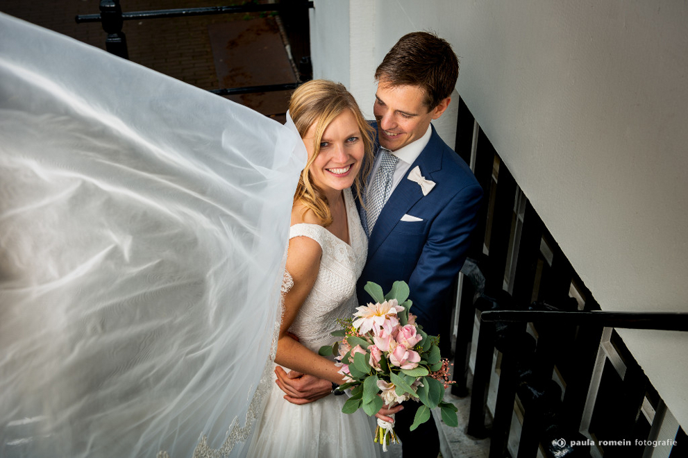 bruidspaar, trouwen, fotograaf, trouwfotograaf, Amsterdam, bruid, bruidegom